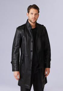 COLEMAN LEATHER TRENCH