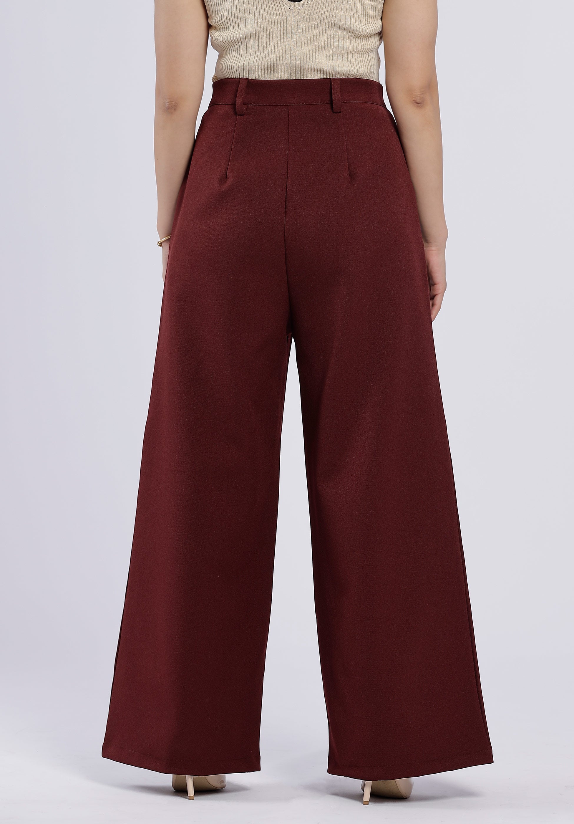 SASHA ROUGE WIDE PANTS