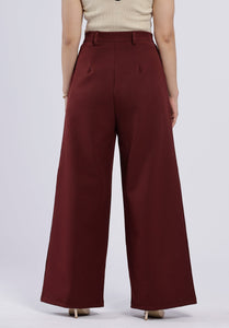 SASHA ROUGE WIDE PANTS