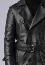 Load image into Gallery viewer, LOGAN LEATHER TRENCH
