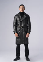 Load image into Gallery viewer, LOGAN LEATHER TRENCH
