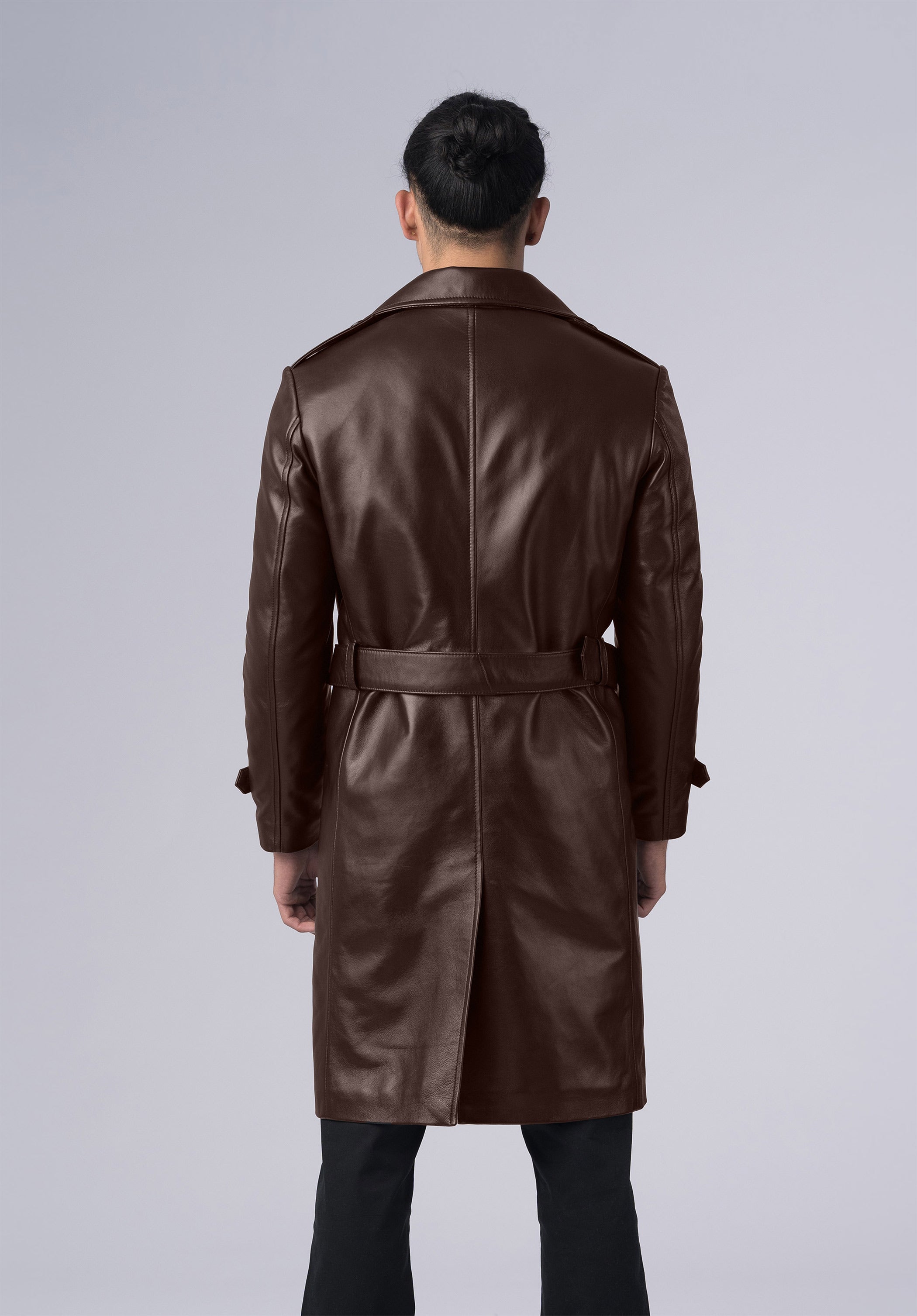 LOGAN LEATHER TRENCH