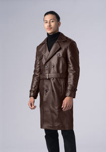 LOGAN LEATHER TRENCH